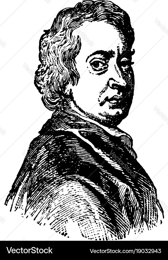John trockenden Jahrgang vektorbild