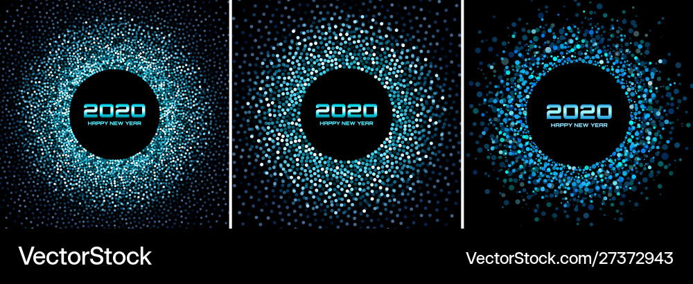 New year 2020 night party confetti background New year 2020 night party confetti background vector image