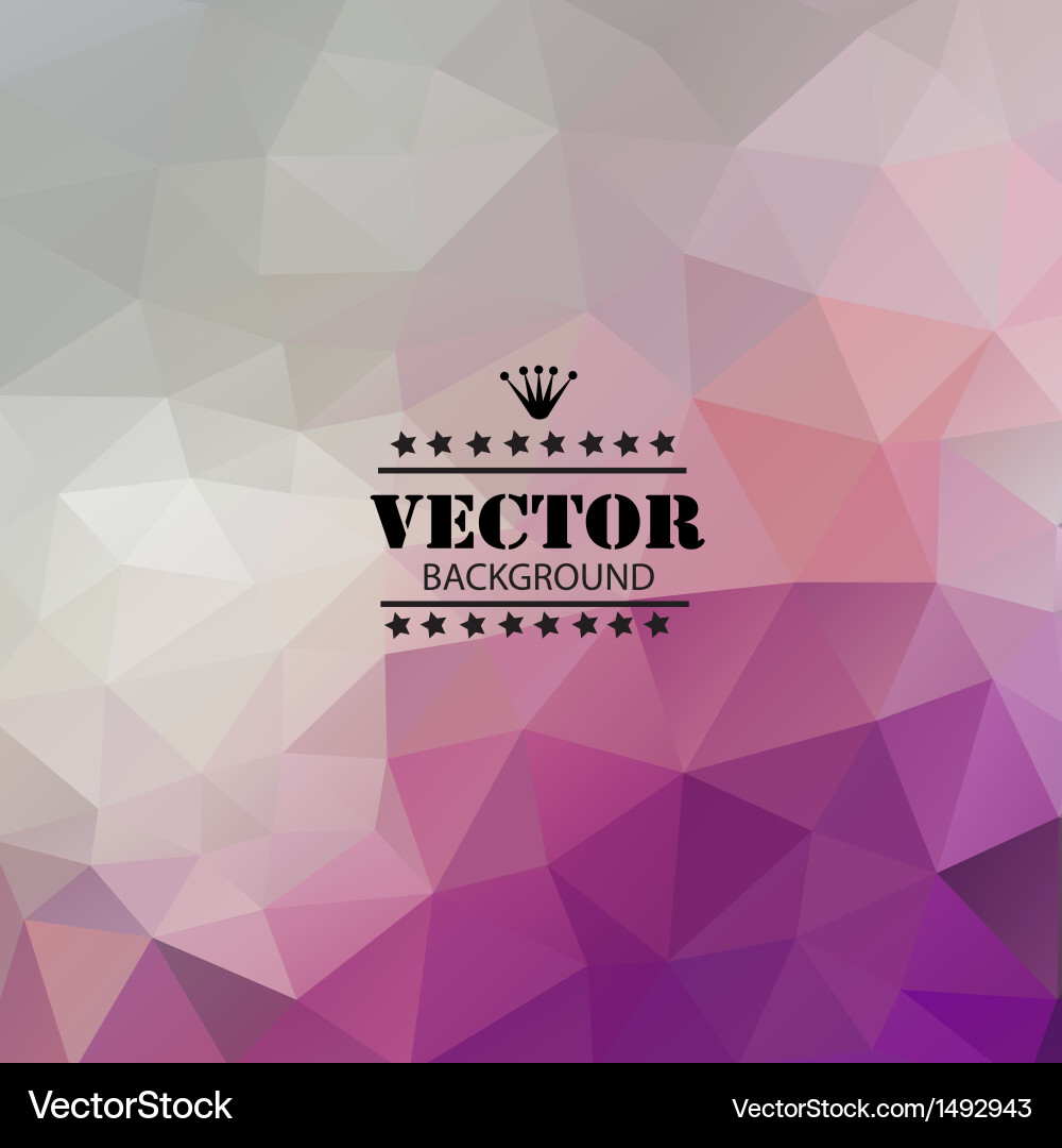 Triangular Polygon Background vector image