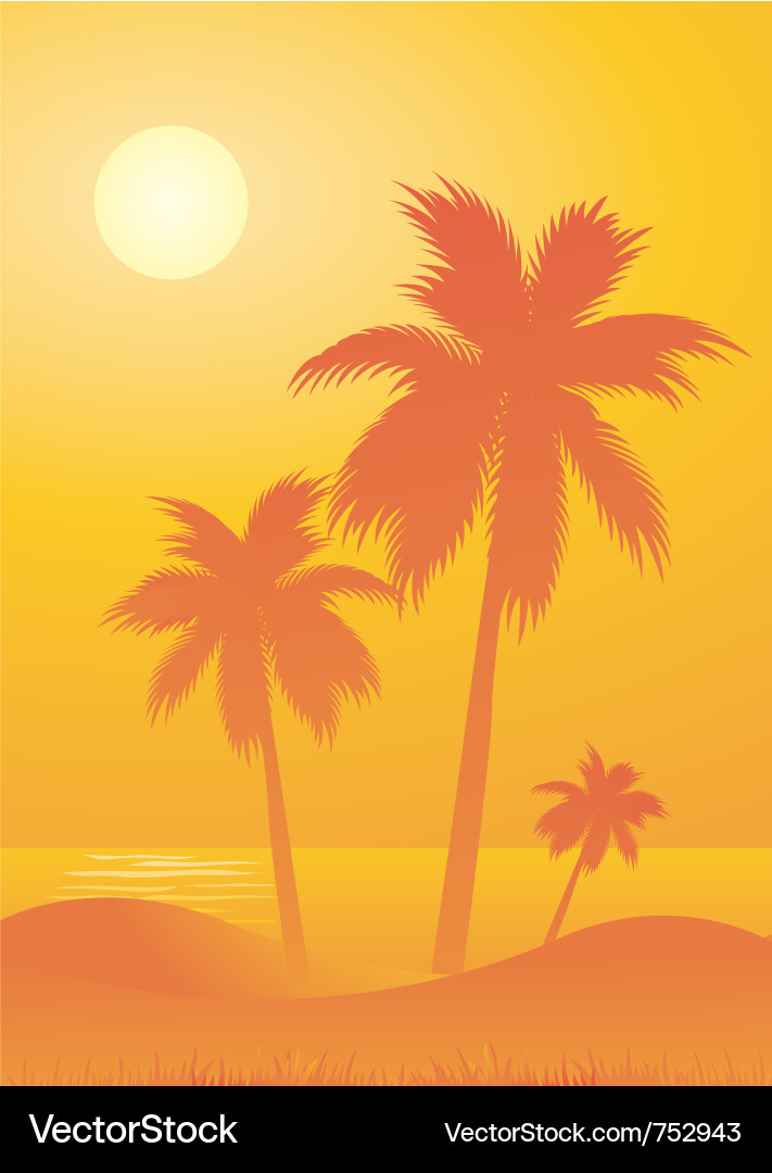 Tropical background Royalty Free Vector Image - VectorStock