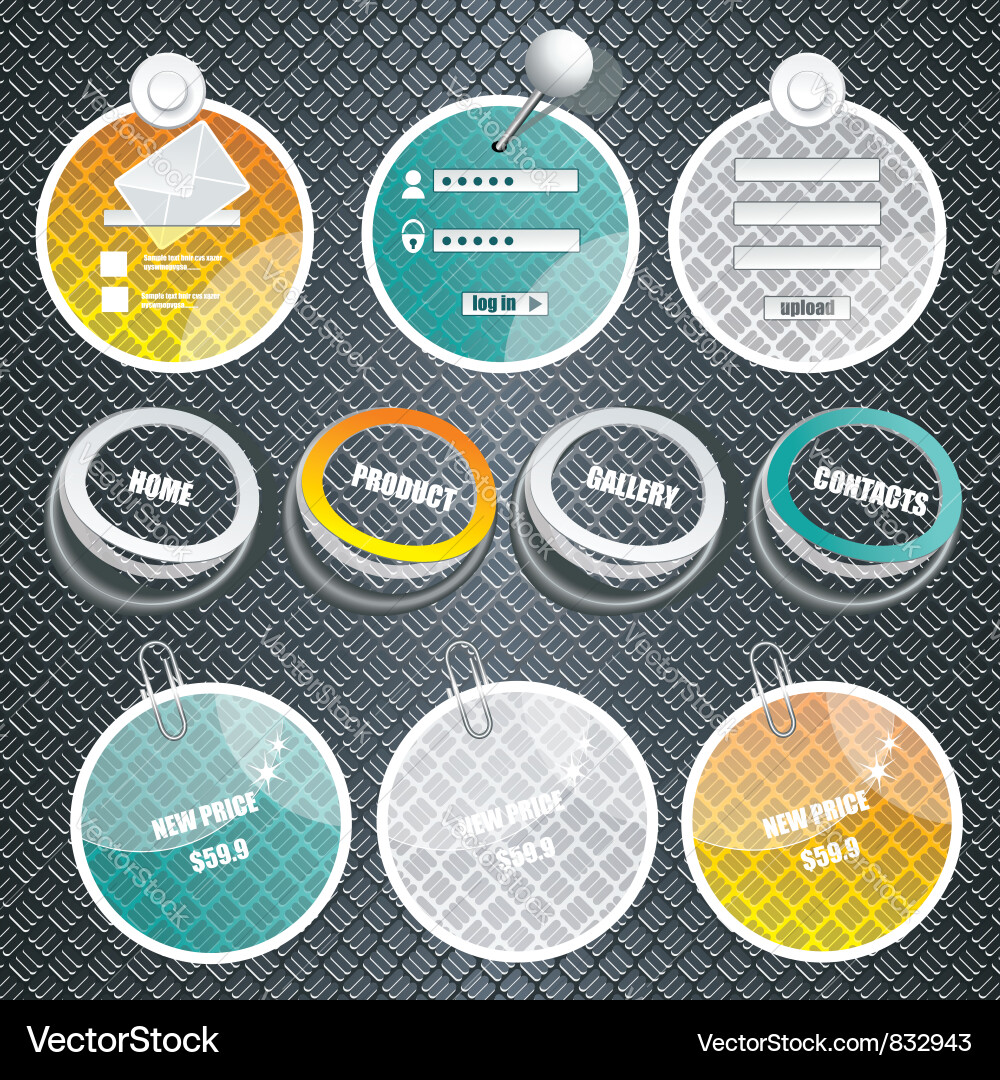 Web frames Vector Image