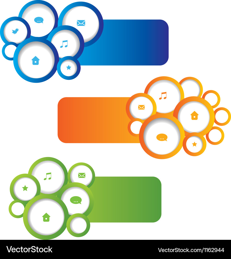 Abstract web design elements vector image