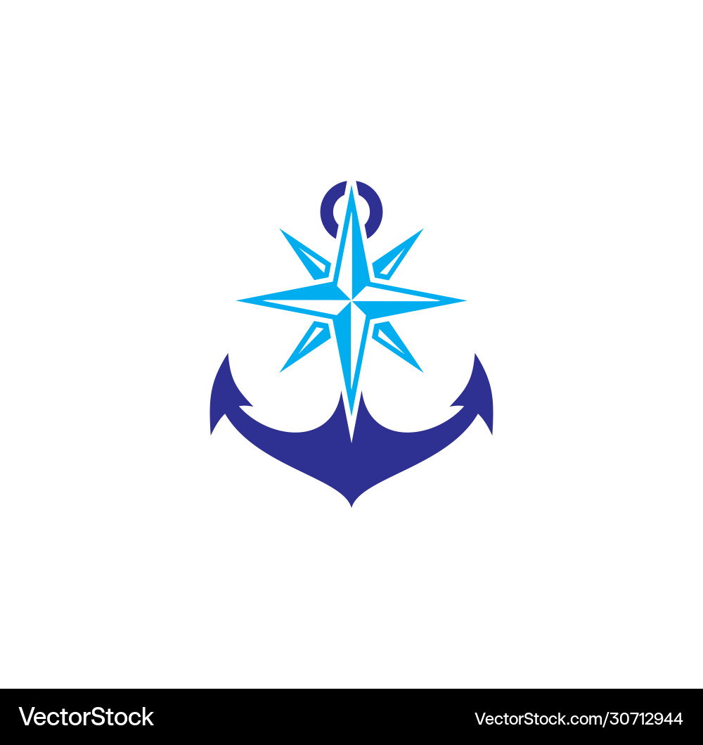 Anchor icon on background for graphic and web Vector Image