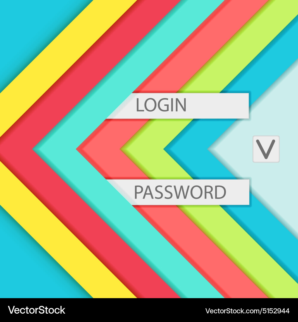 Background for access and login modern material Vector Image