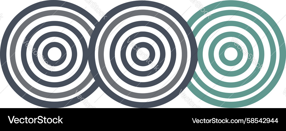 Concentric Target System Vector Image
