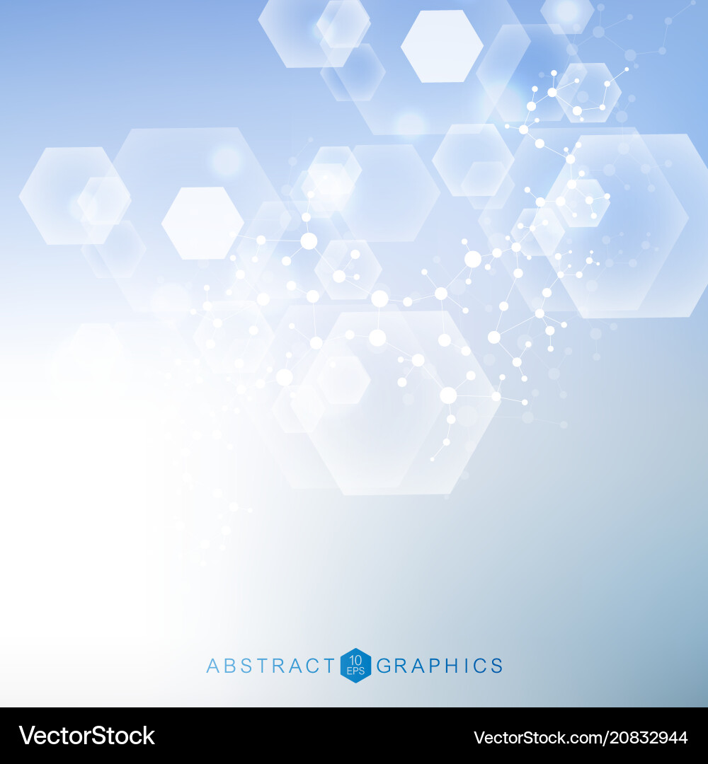 Hexagonal abstract background big data Hexagonal abstract background big data vector image