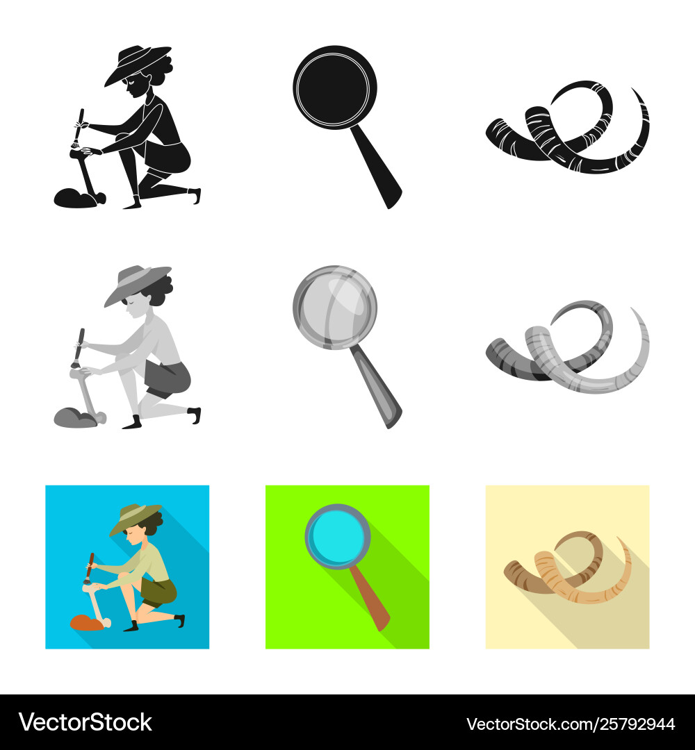 Isolated object story and items logo set Isolated object story and items logo set vector image