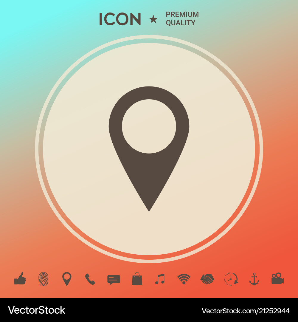 Map pointer icon Vector Image