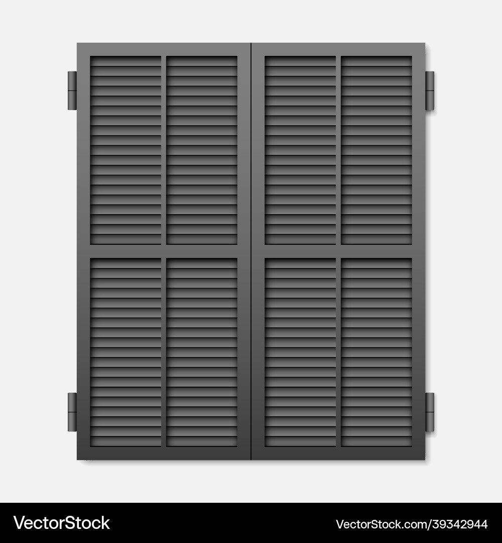 Window shutter isolated on a white background Vector Image