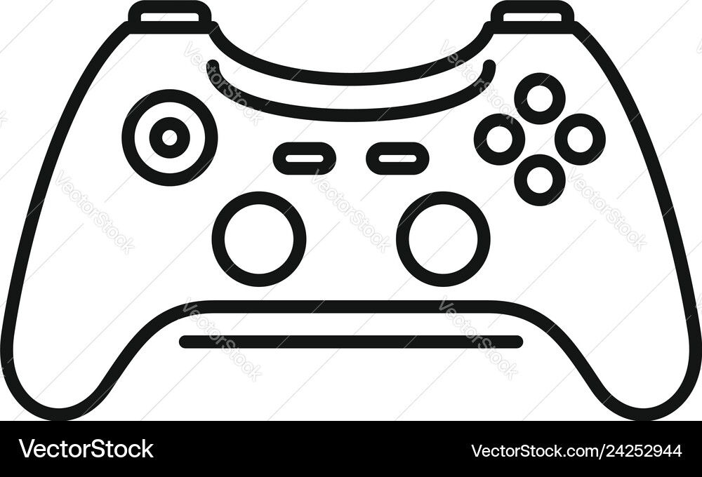 Wireless controller icon outline style Wireless controller icon outline style vector image