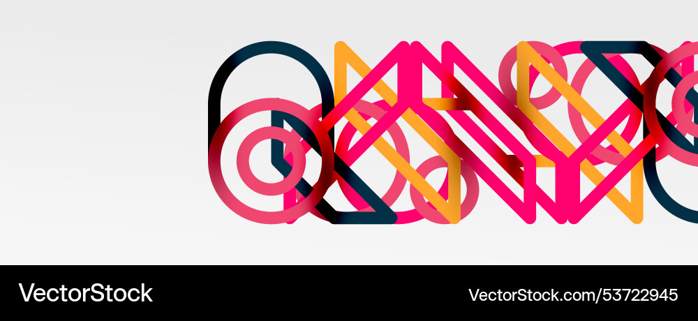 Abstract background - colorful circle lines Abstract background - colorful circle lines vector image