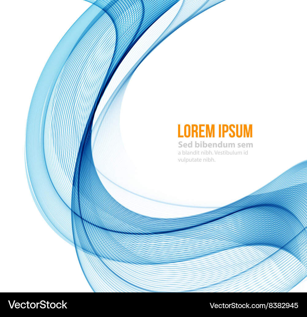 Abstract color wave design element Vector Image