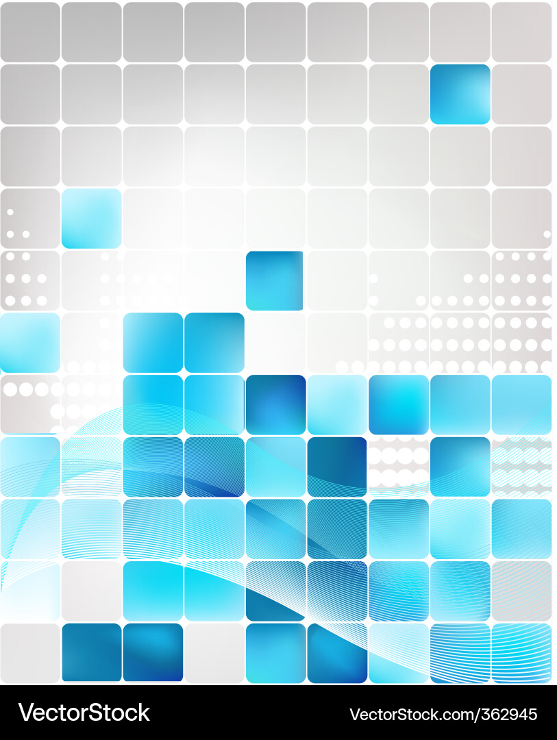 Abstract Digital Grid Vector Image