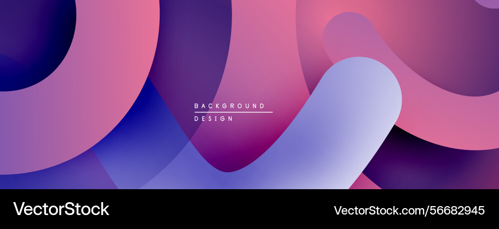 Abstract fluid shapes overlap creating vibrant Abstract fluid shapes overlap creating vibrant Vector Image