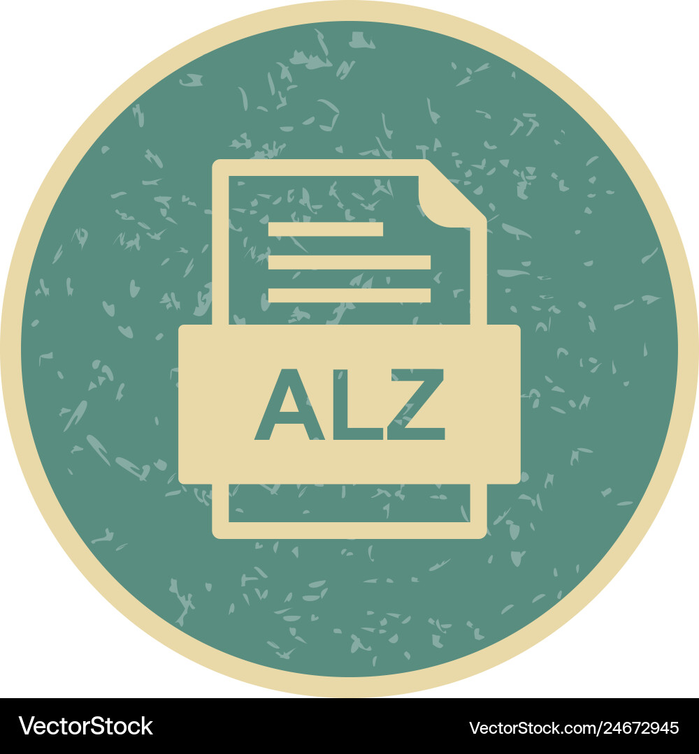 Alz file document icon Vector Image