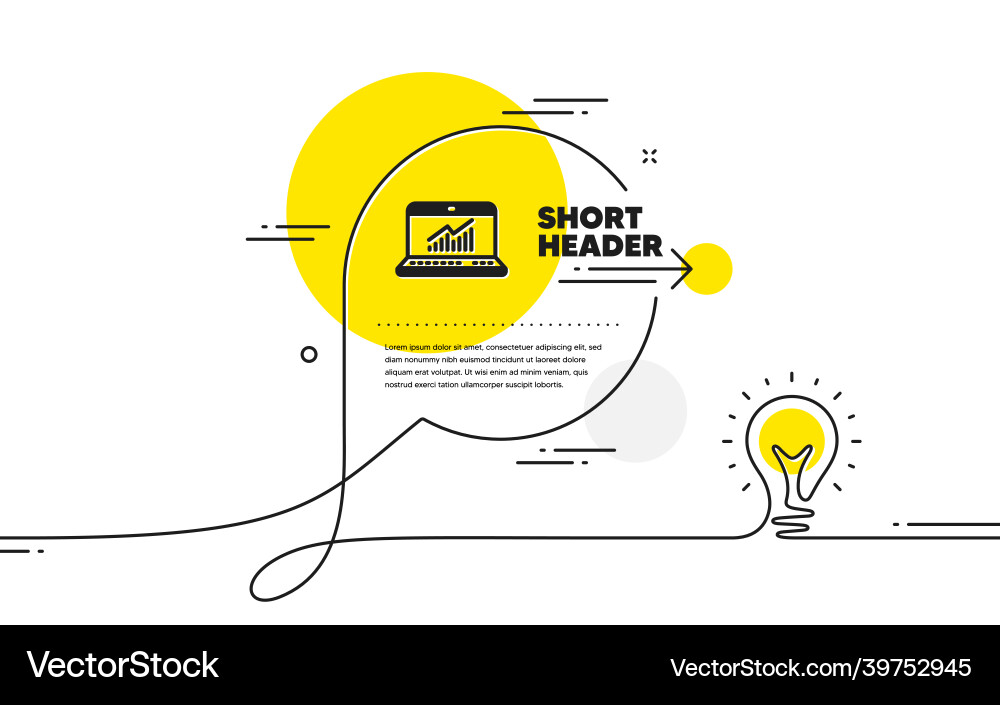 Data analysis and statistics icon computer Data analysis and statistics icon computer Vector Image