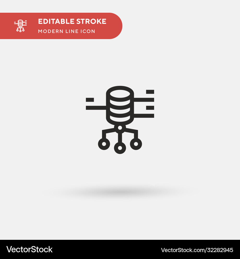 Database simple icon symbol vector image