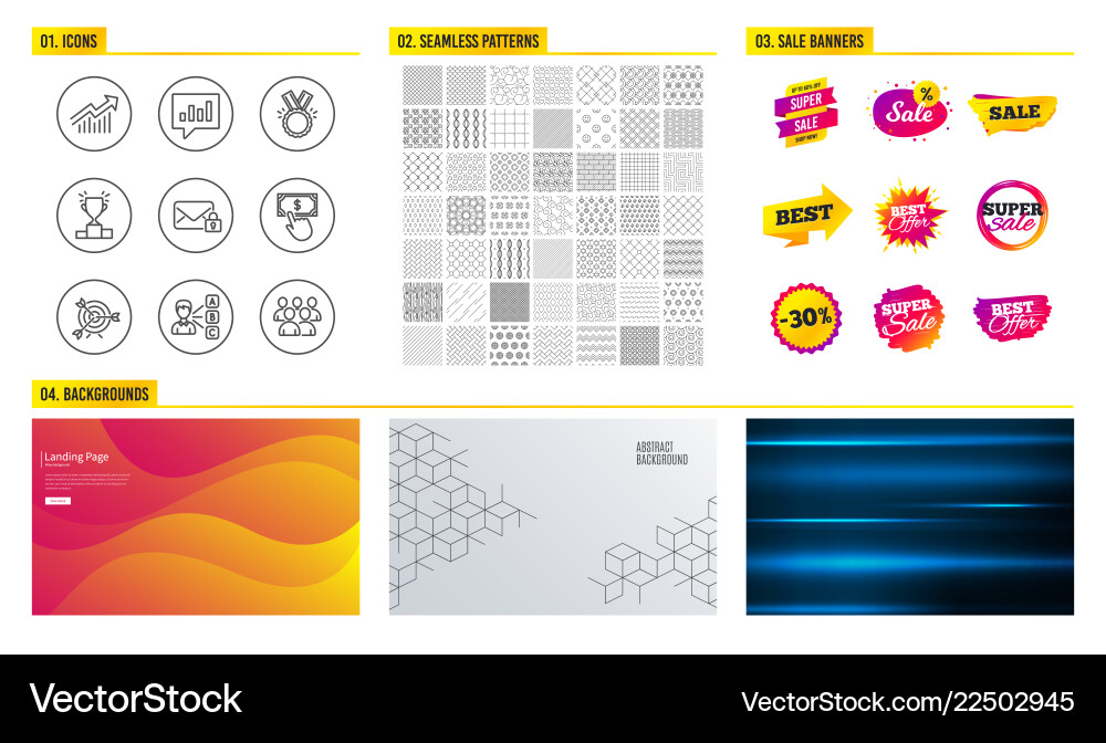 Demand curve opinion and payment click icons Demand curve opinion and payment click icons vector image