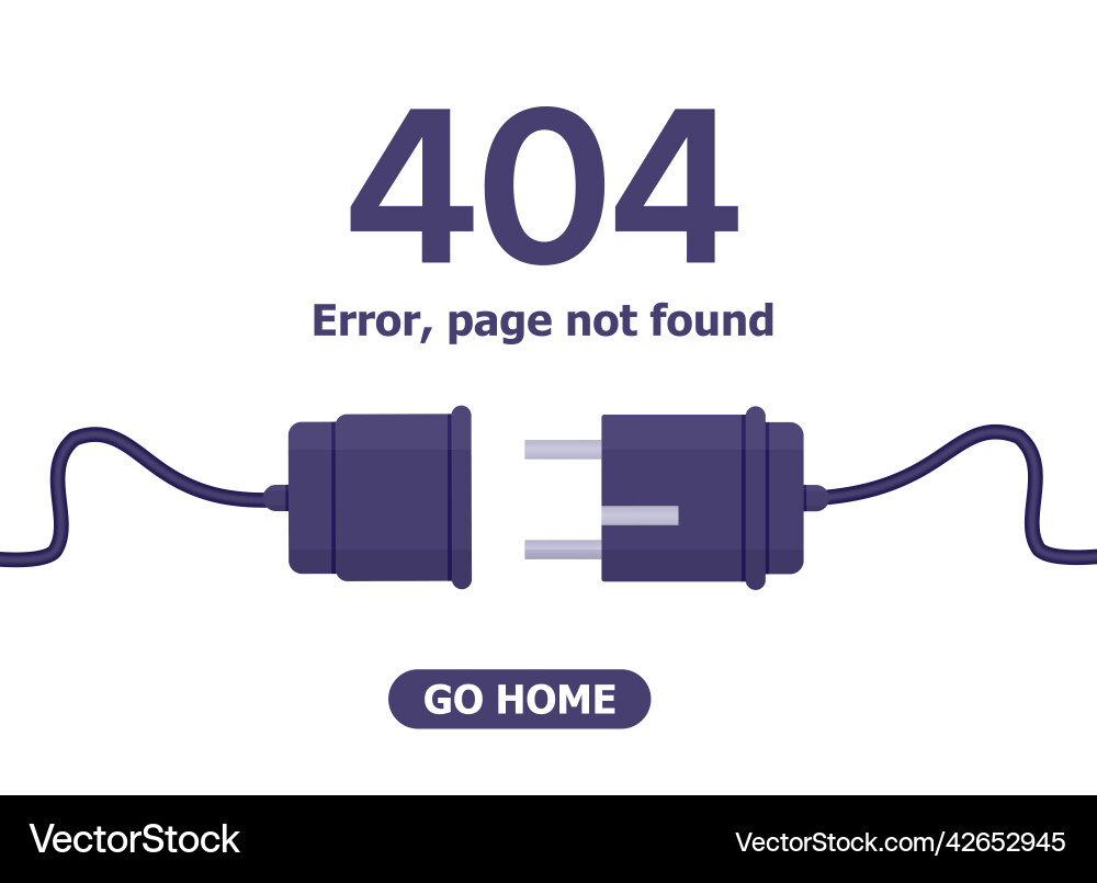 Electric plug and socket unplug outline design Electric plug and socket unplug outline design Vector Image