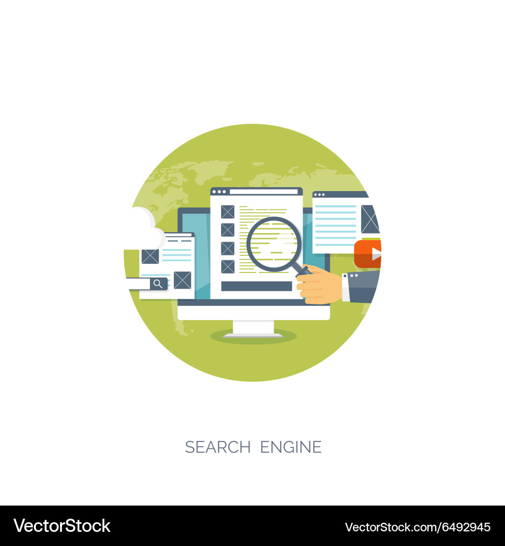Flat background coding Royalty Free Vector Image