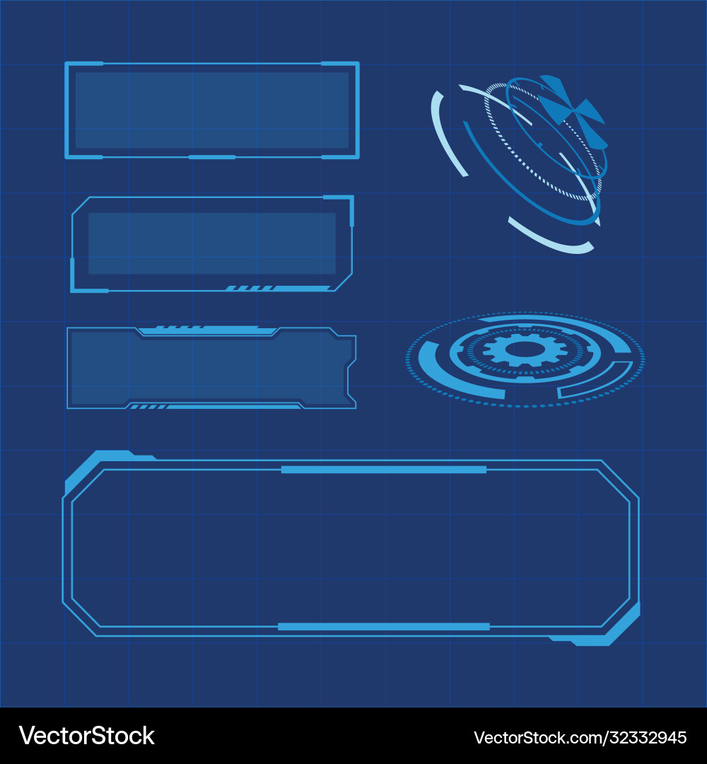 Futuristic user interface Futuristic user interface vector image