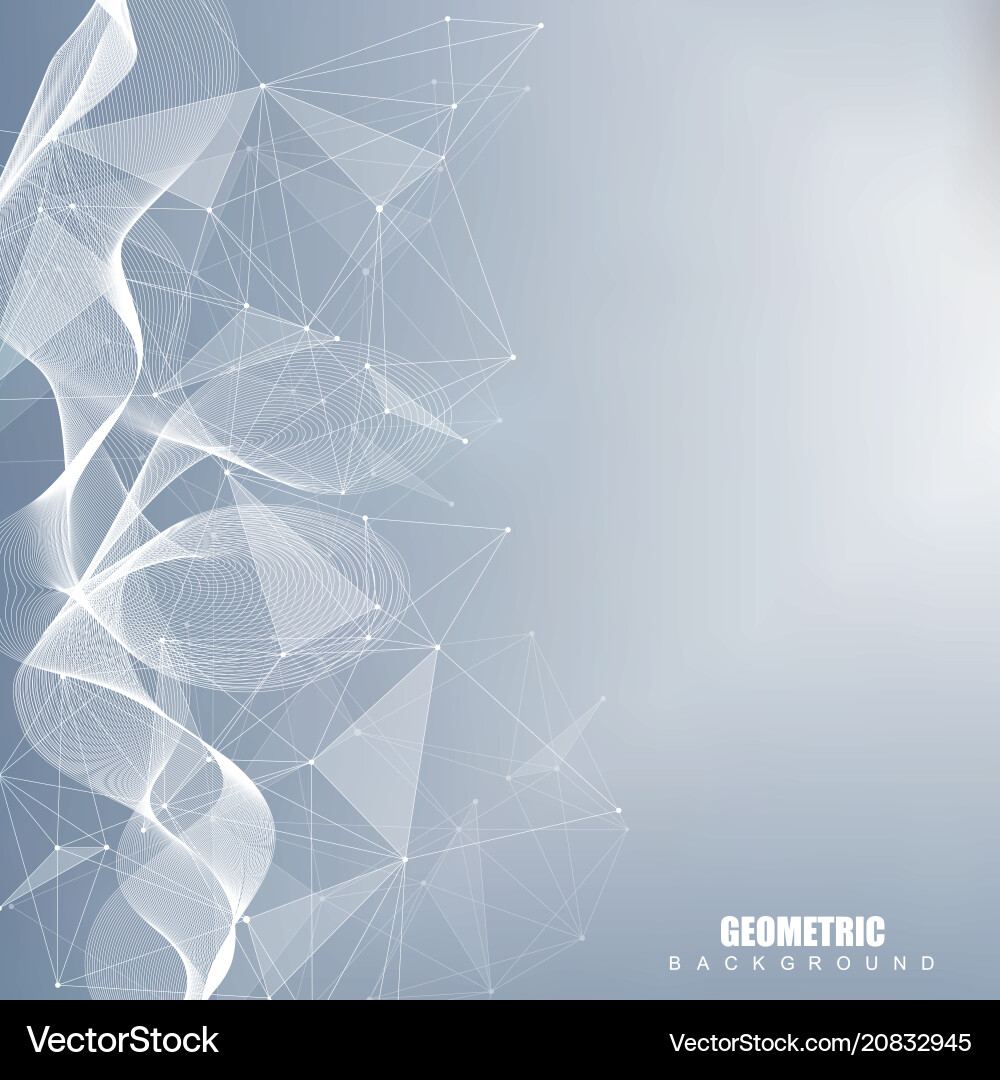 Geometric abstract background with connected line Geometric abstract background with connected line vector image