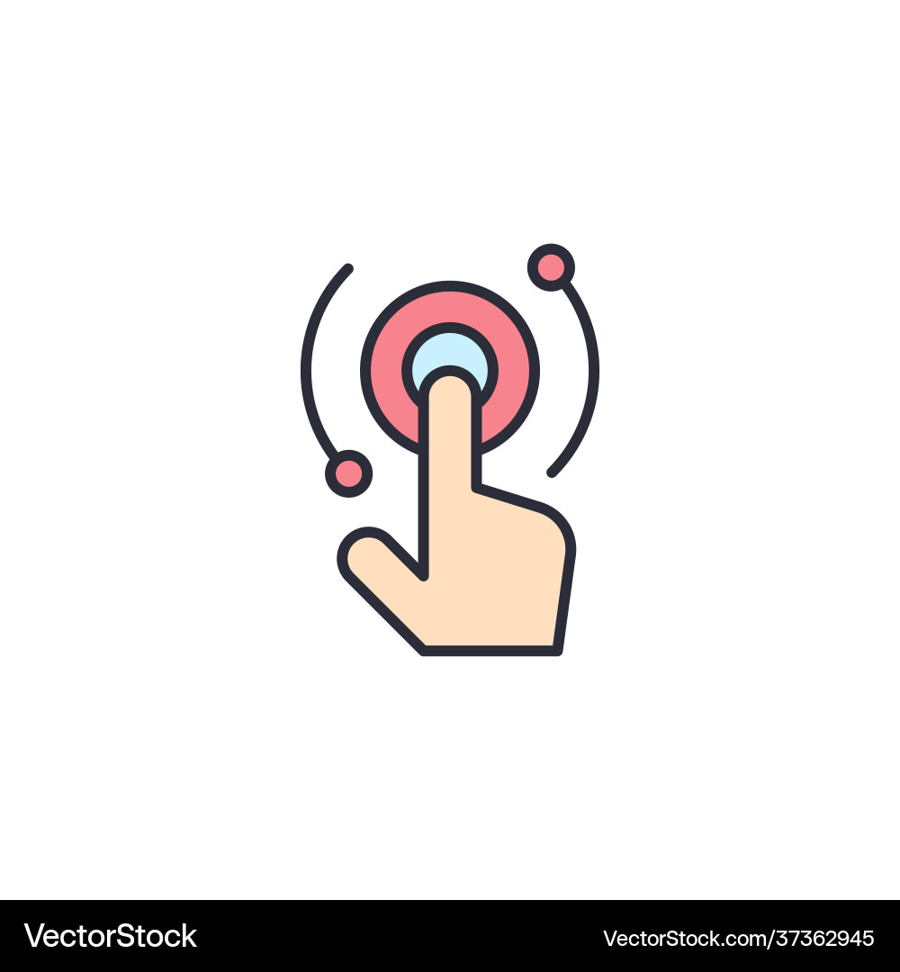 Interactive interface solid icon pictograph Interactive interface solid icon pictograph Vector Image