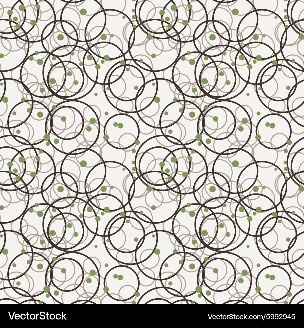 Seamless pattern of randomly circles Vector Image