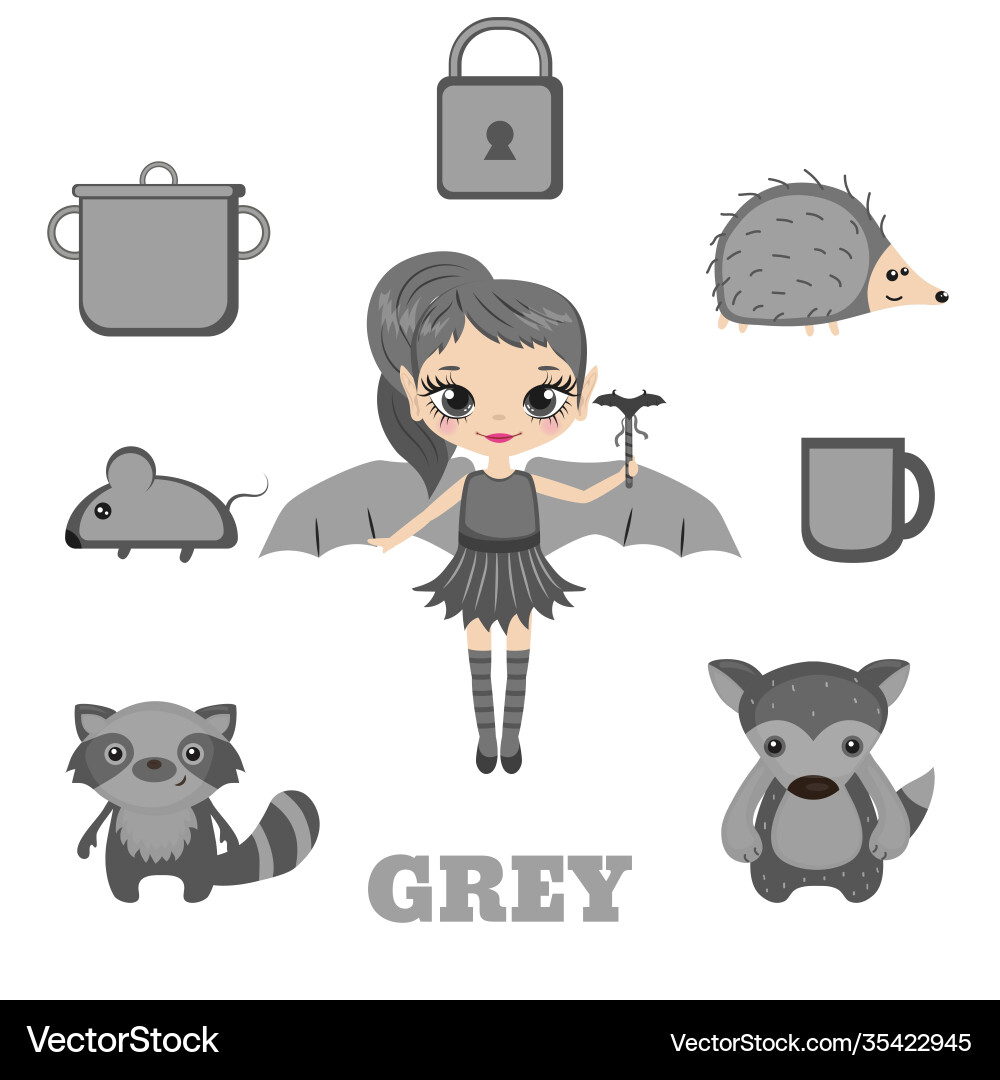 Set cartoon fairies characters Set cartoon fairies characters vector image