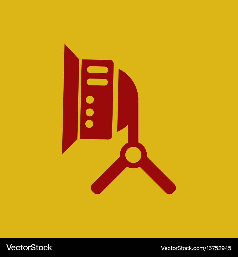 Studio table lamp in flat Vector Image