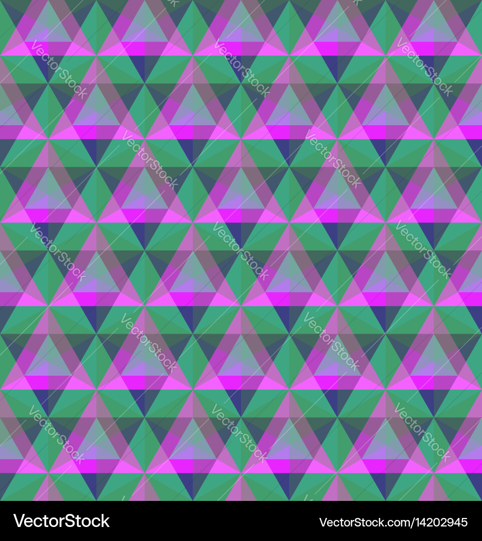 Triangular geometric seamless pattern vector image