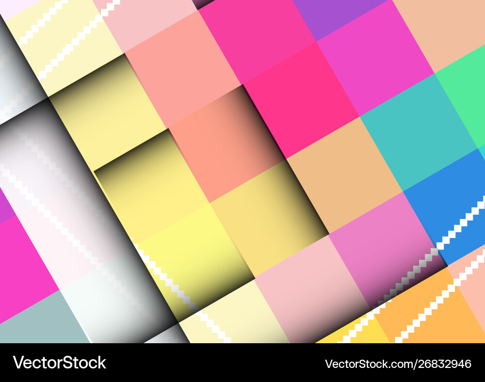 Abstract colorful background with square frames Abstract colorful background with square frames vector image