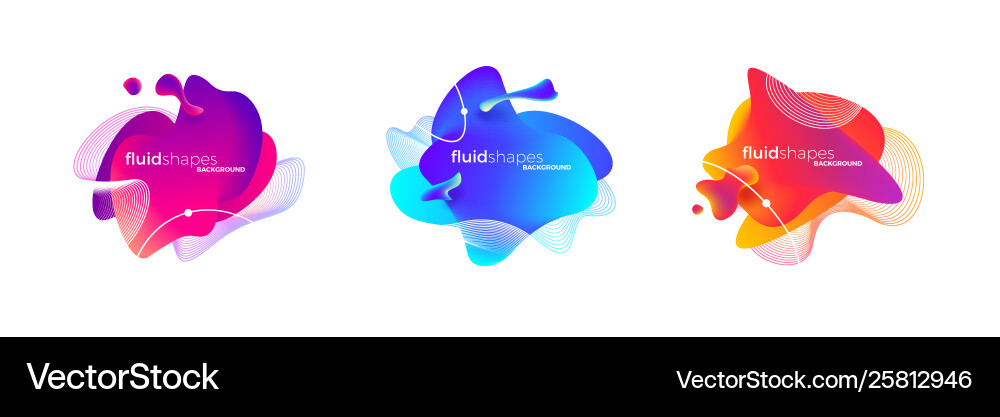 Abstract Fluid Gradient Background vector image
