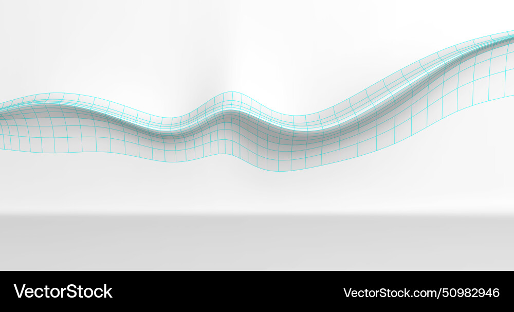 Abstract image of a curved line in light vector image