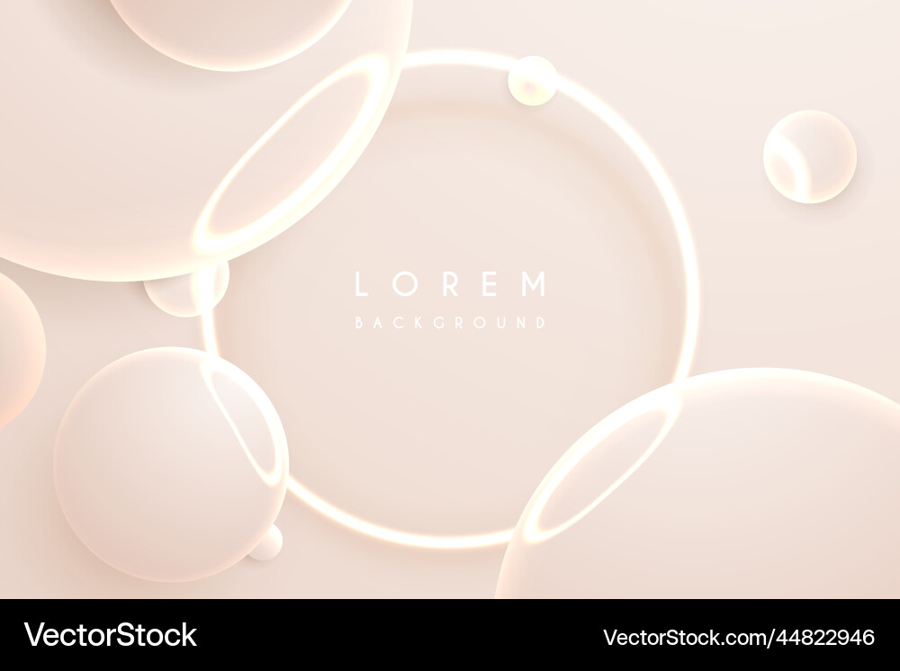 Abstract soft light circle background vector image