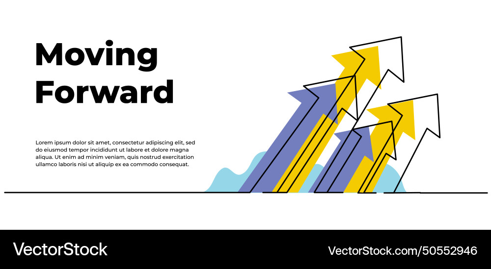 Continuous line design of arrow one Continuous line design of arrow one vector image