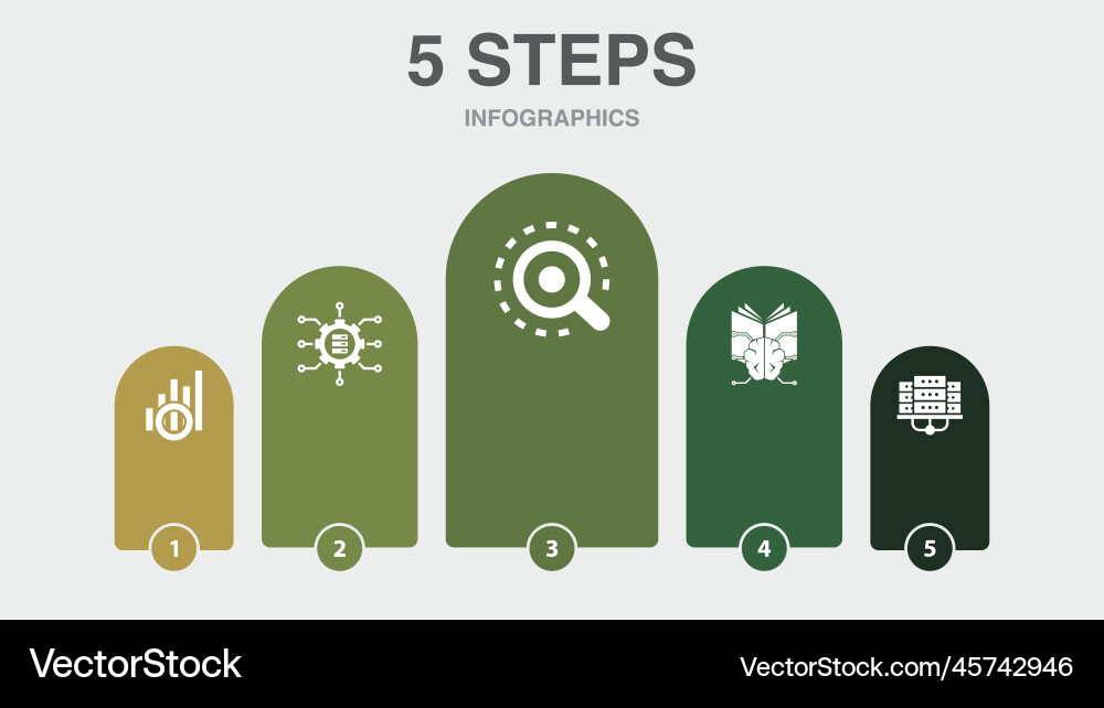Data visualization big analytics machine vector image