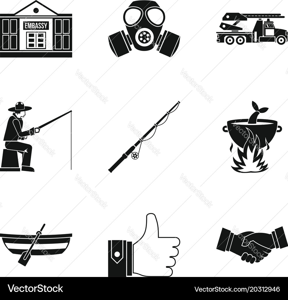 Level up icons set simple style Vector Image
