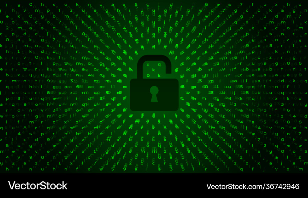 Matrix digital binäre Code Hintergrund Hacking Matrix digital binäre Code Hintergrund Hacking vektorbild