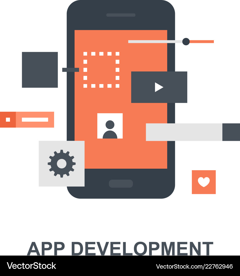 Mobile App Development Icon Vector Image
