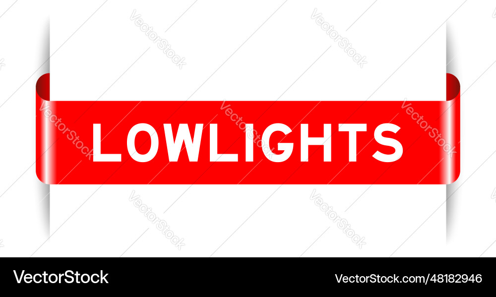 Red color inserted label banner with word Red color inserted label banner with word Vector Image
