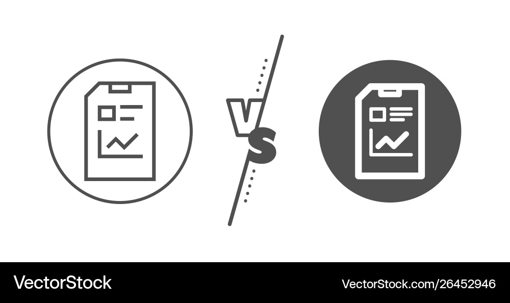 Report document line icon file sign vector image