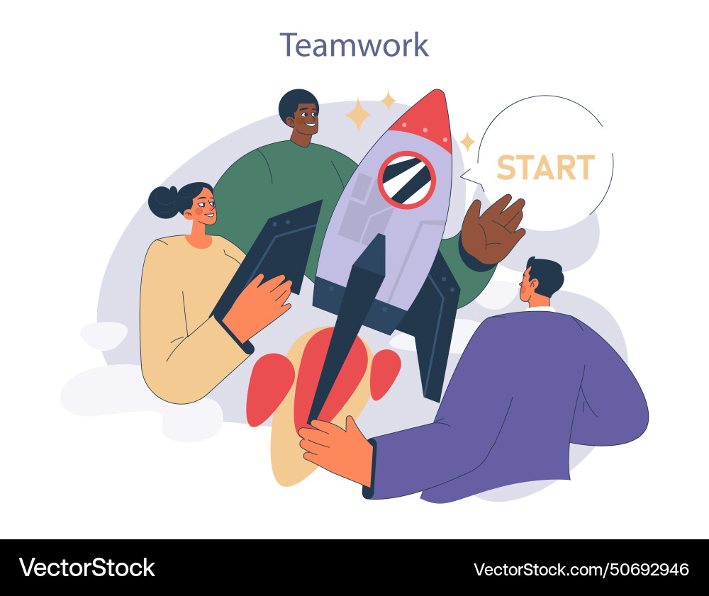 Teamwork concept Vector Image