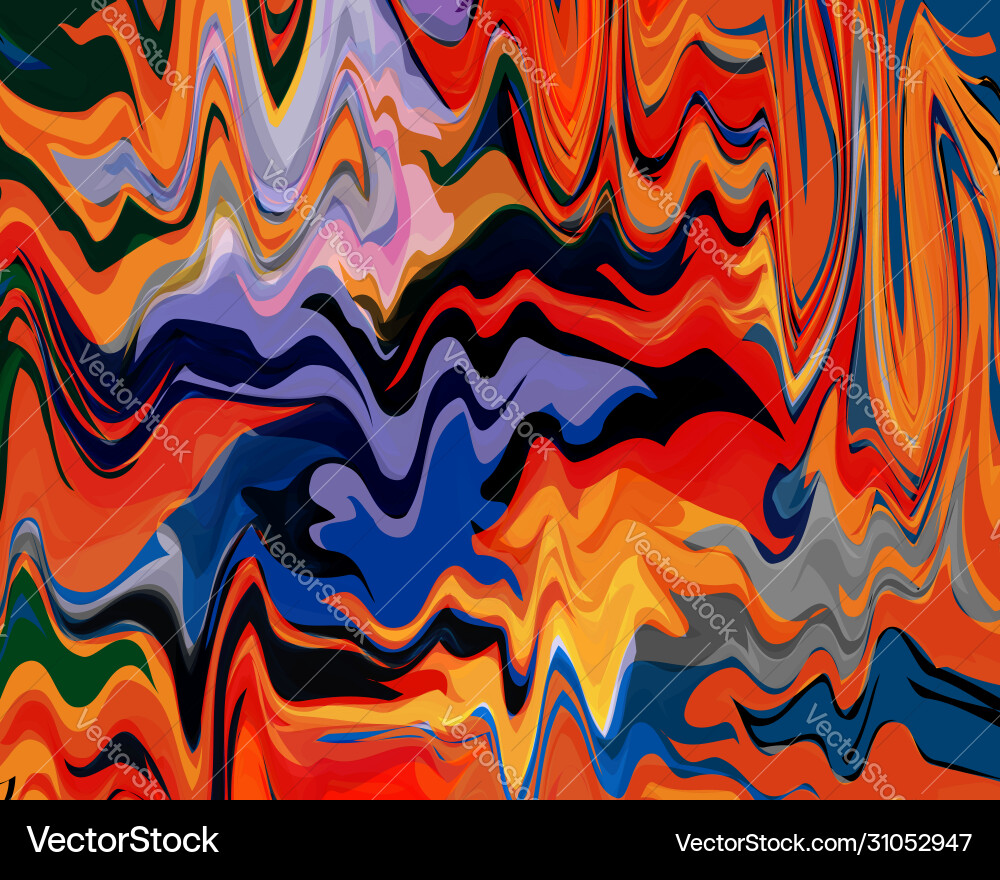 Abstract Fluid Color Splash Background vector image