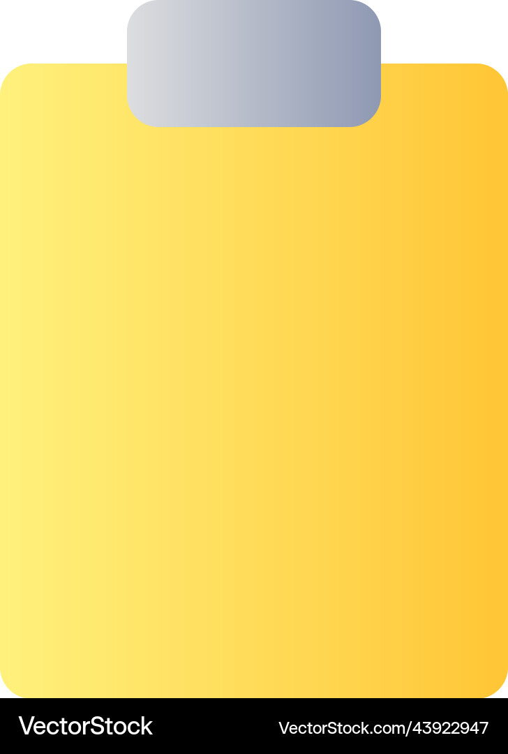Blank tablet flat gradient two-color ui icon Blank tablet flat gradient two-color ui icon vector image