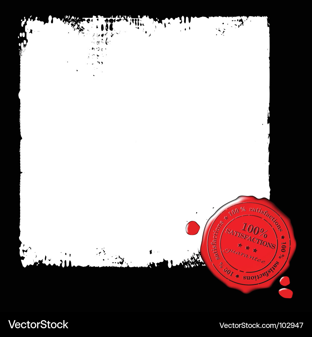 Document and seal Vector Image