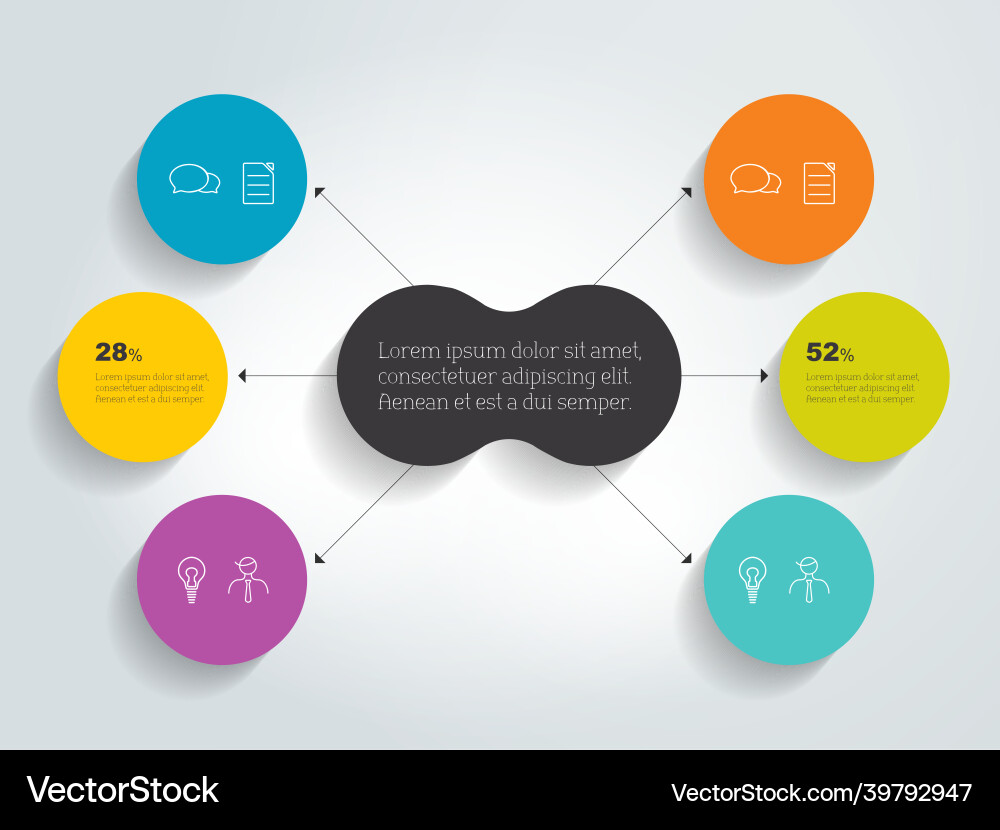 Flowchart diagram scheme infographic element Vector Image