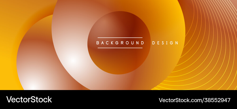 Gradient circles with shadows techno Gradient circles with shadows techno vector image