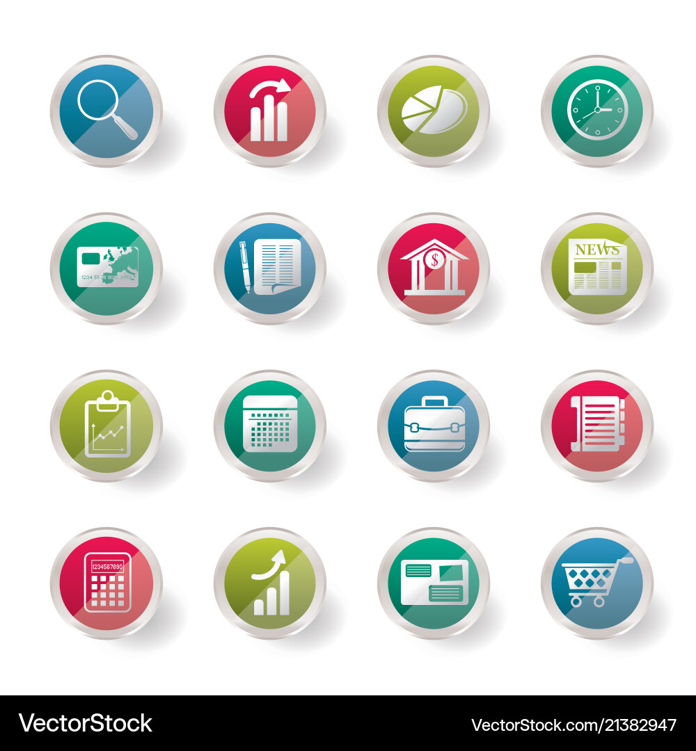 Internet-Icons für Unternehmen und Büro Internet-Icons für Unternehmen und Büro vektorbild