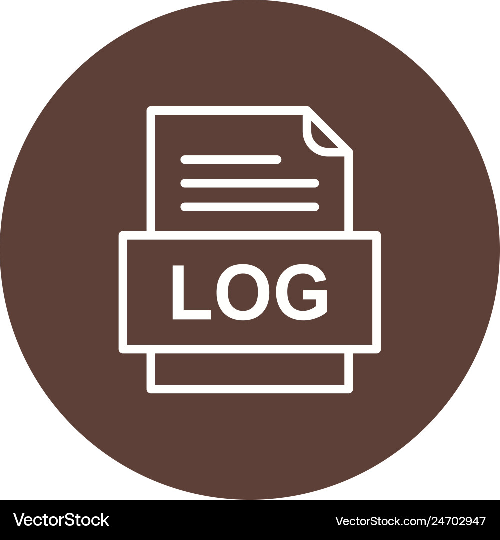 Log file document icon vector image